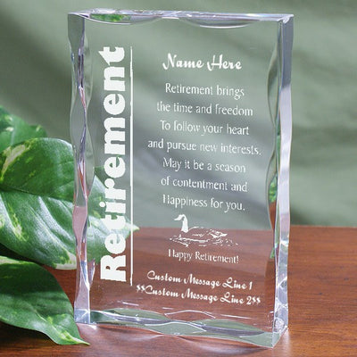 Retirement Keepsake Block