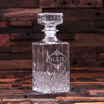 Engraved Crystal Decanter